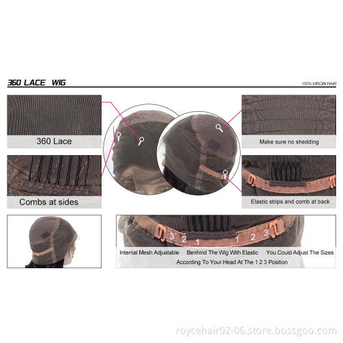 10A Cheap Affordable Cuticle Aligned Burmese Hair 360 Lace Frontal Wig, Body Wave Darling Hair Braid Products Kenya